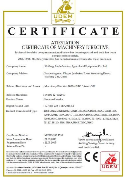 China WEIFANG LUCKYSTAR IMP&amp;EXP CO.,LTD certificaciones